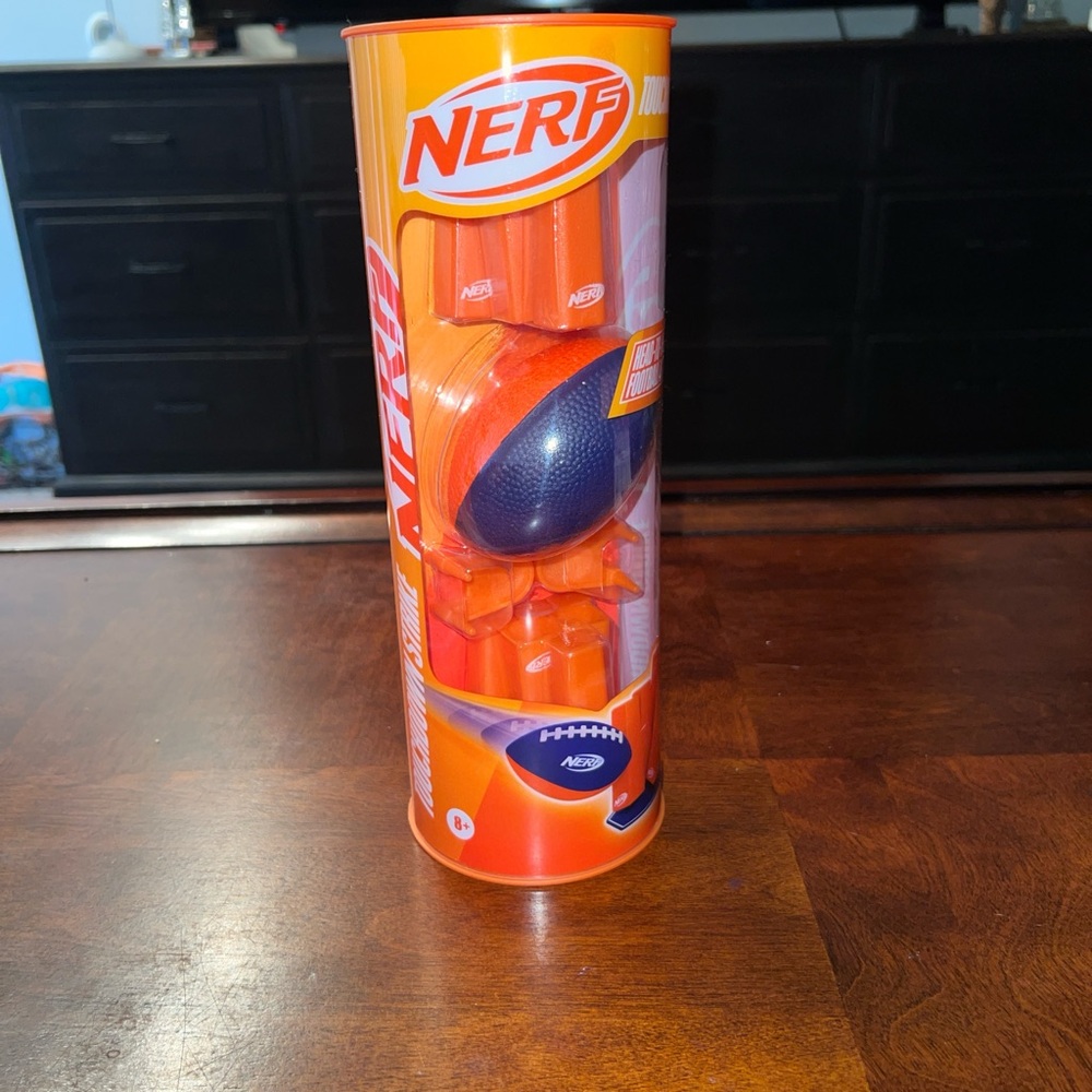 Nerf Mini Football Set - Orange and Blue